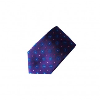 Cà vạt hoa văn Tử Liên tím - 147*7,5 cm